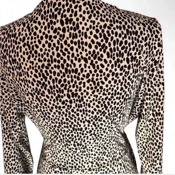 Banana Republic Black and White Animal Print Dress - Picture 6 of 10